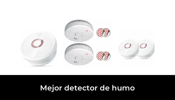 ZEYUN Alarma de Humo/detector de humo con botón de silencio y batería recargable Din EN14604-85 dB Detector de Incendios fotoeléctrico Independiente para el hogar 1 – Pack de 1 detector